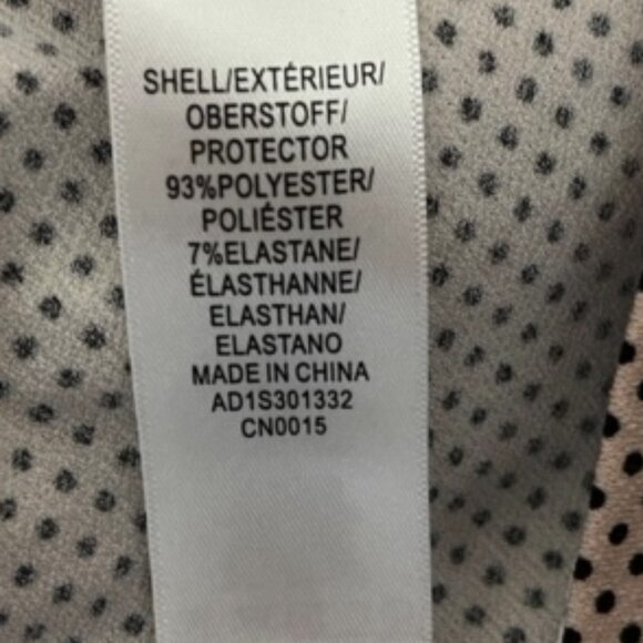 Adrianna Papell XL Mauve Neck Tie Flutter Sleeve Printed Blouse - Picture 7 of 8